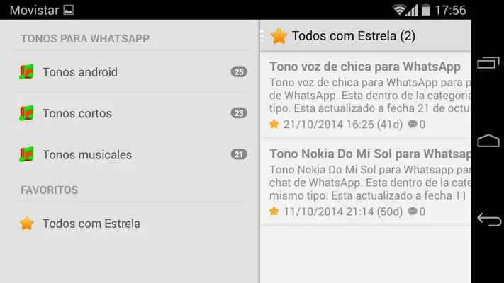 Tonos para Whatsapp android App screenshot 3