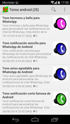 Tonos para Whatsapp android App screenshot 5